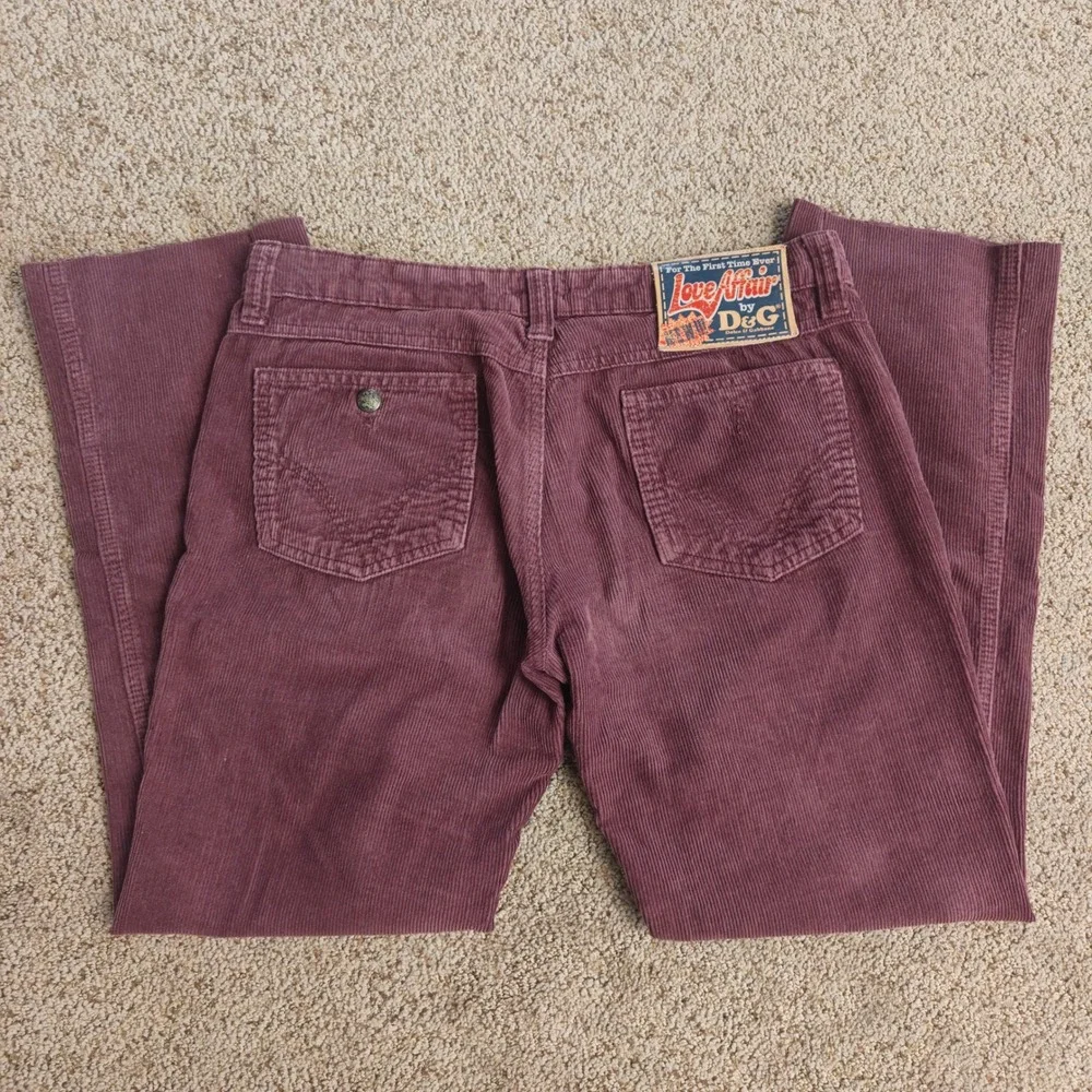 Vintage D&G Dolce & Gabbana Corduroy Pants Comfort‎ Fit Boot Cut Women's Sz 32